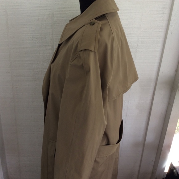 VTG  LONDON FOG MAINCOATS UNISEX  TRENCH COAT, CLASSIC BEIGE 40 LONG NWT - Picture 5 of 10